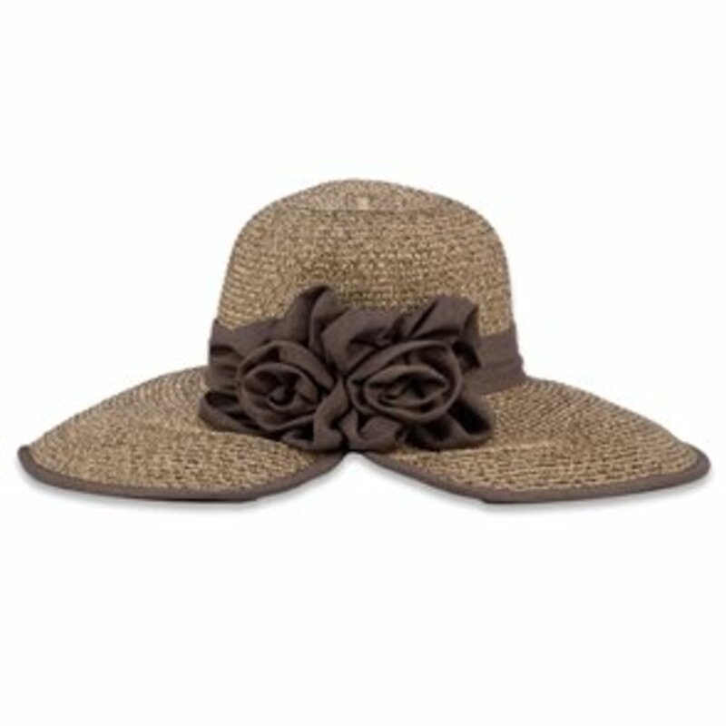 HAT WITH BOW AND FLOWER DESIGN