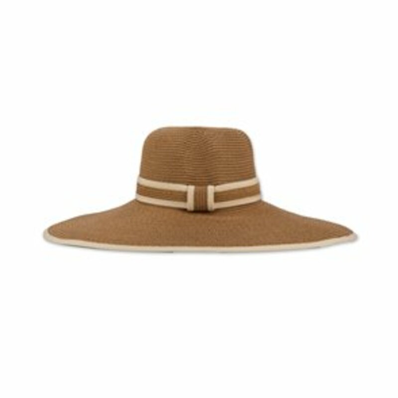 STRAW HAT WITH WHITE DETAIL