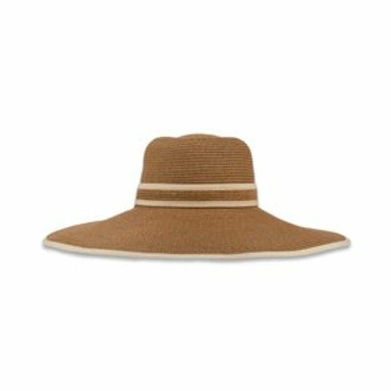 STRAW HAT WITH WHITE DETAIL