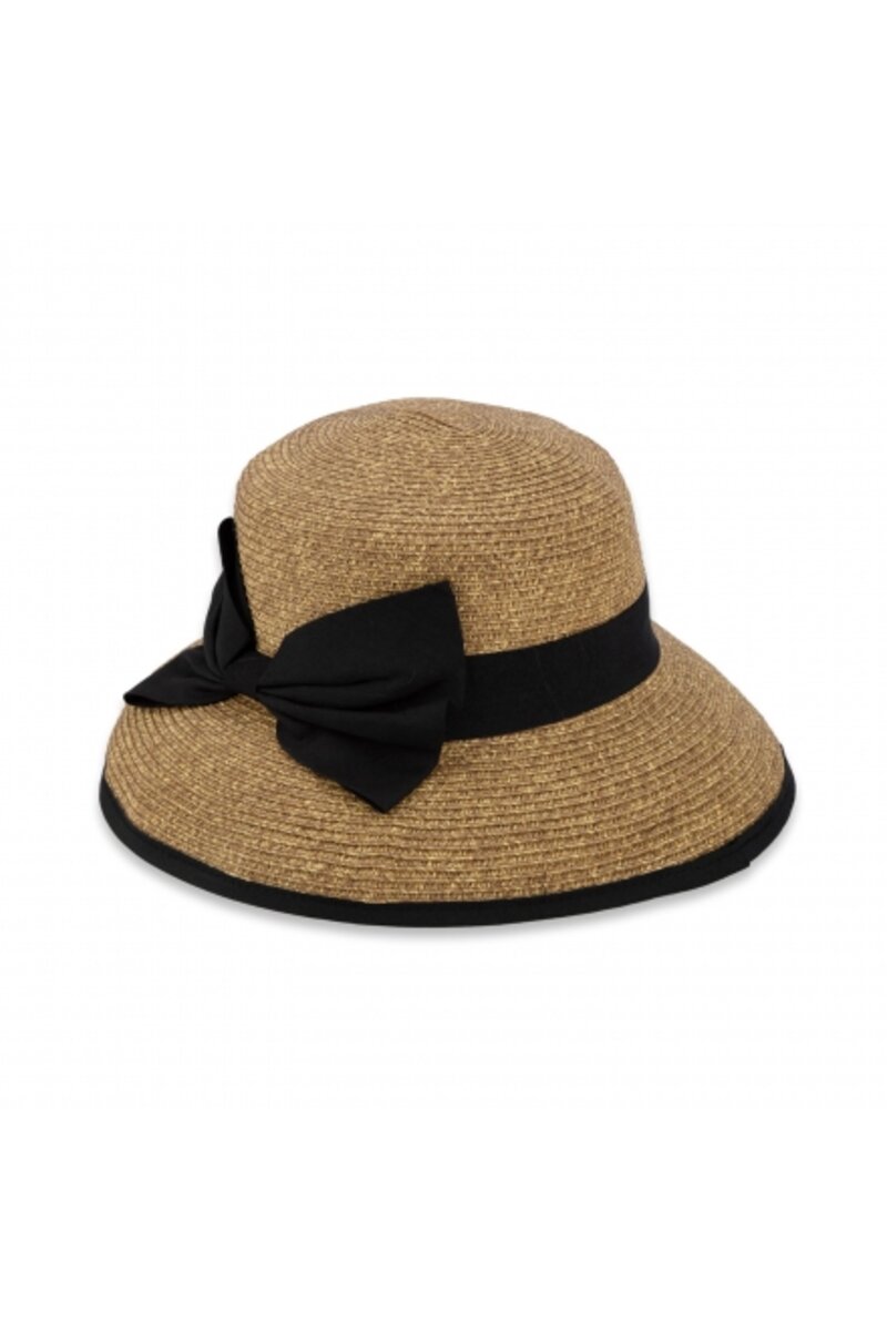 STRAW HAT WITH BOW