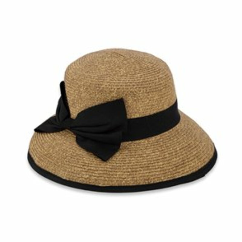 STRAW HAT WITH BOW