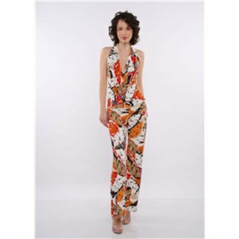 JUMPSUIT WITH DESIGN AND OPEN BACK