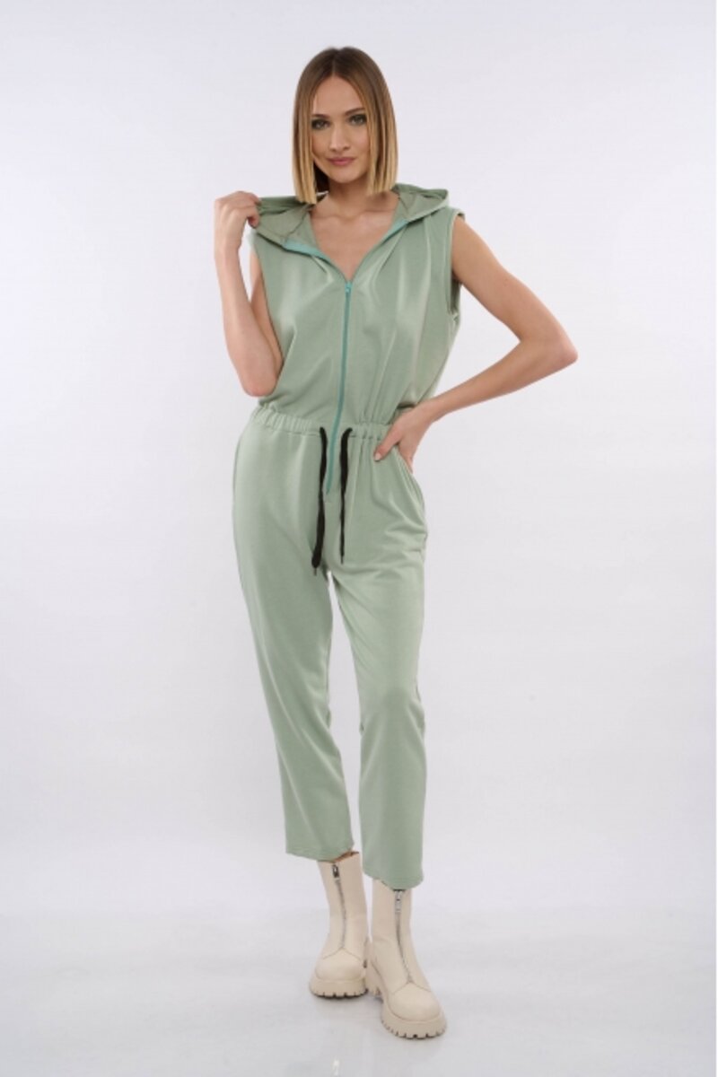 JUMPSUIT WITH HOOD
