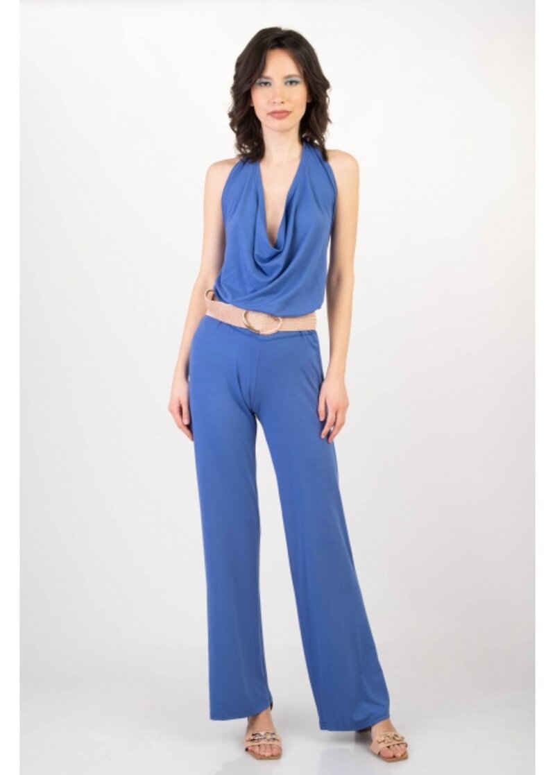 JUMPSUIT WITH OPEN BACK
