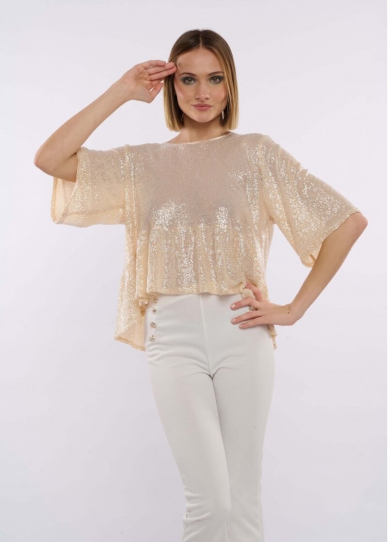 BLOUSE WITH SPANGLY