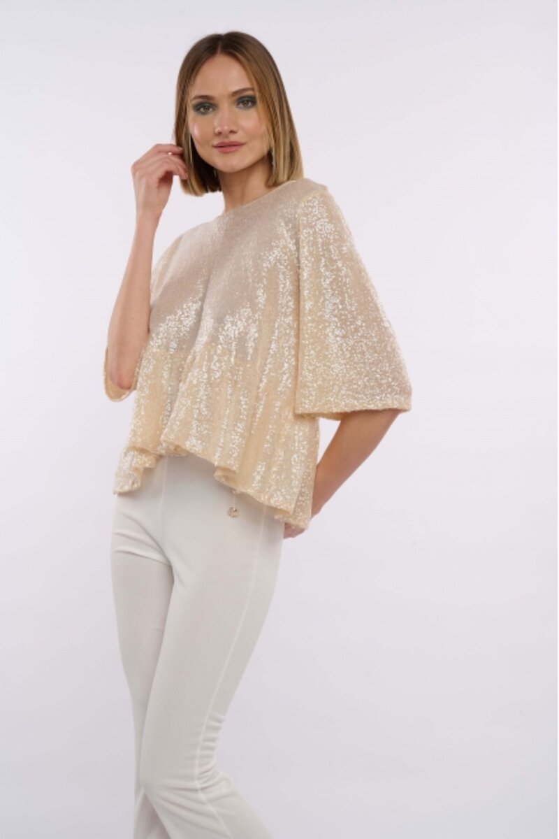 BLOUSE WITH SPANGLY