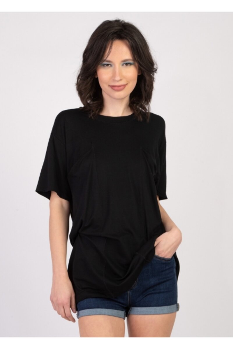 COTTON BLOUSE WITH SHORT SLEEVE