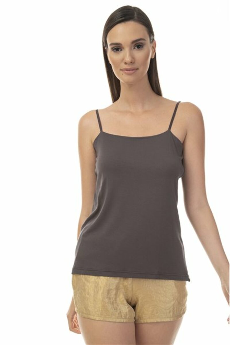 T-shirt style blouse with thin strap