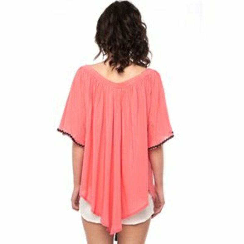 BLOUSE WITH SHORT SLEEVE
