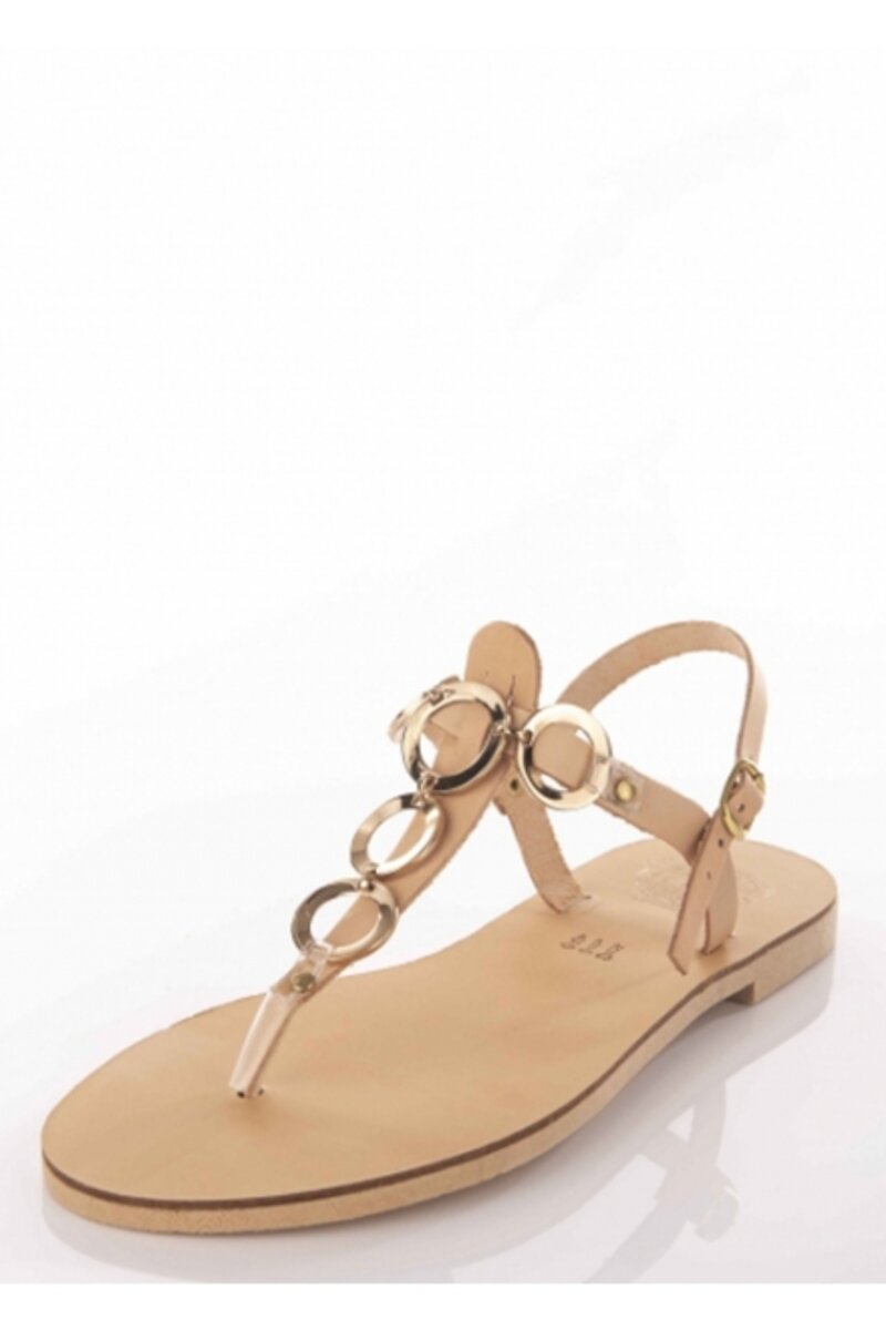 Leather sandal with small...