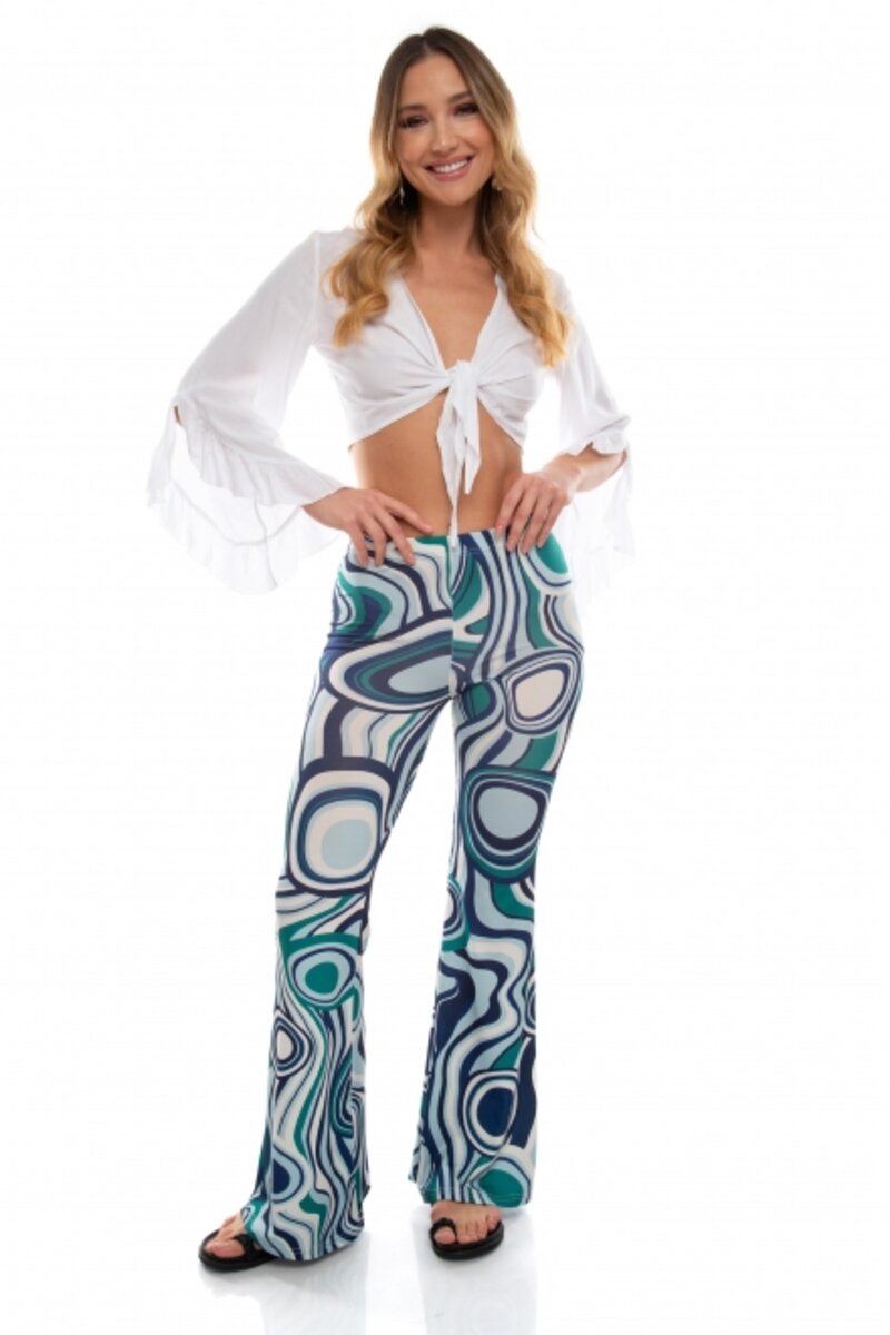 Printed pants bell style