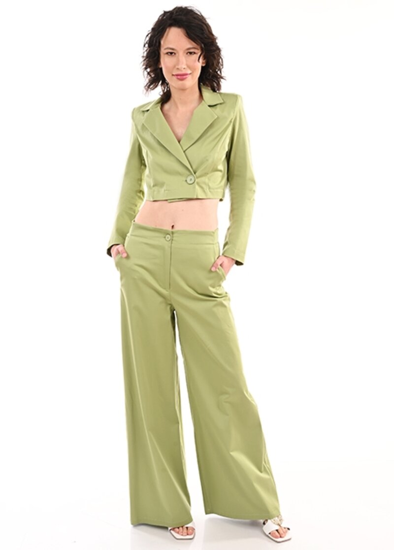 Trench coat and trouser set