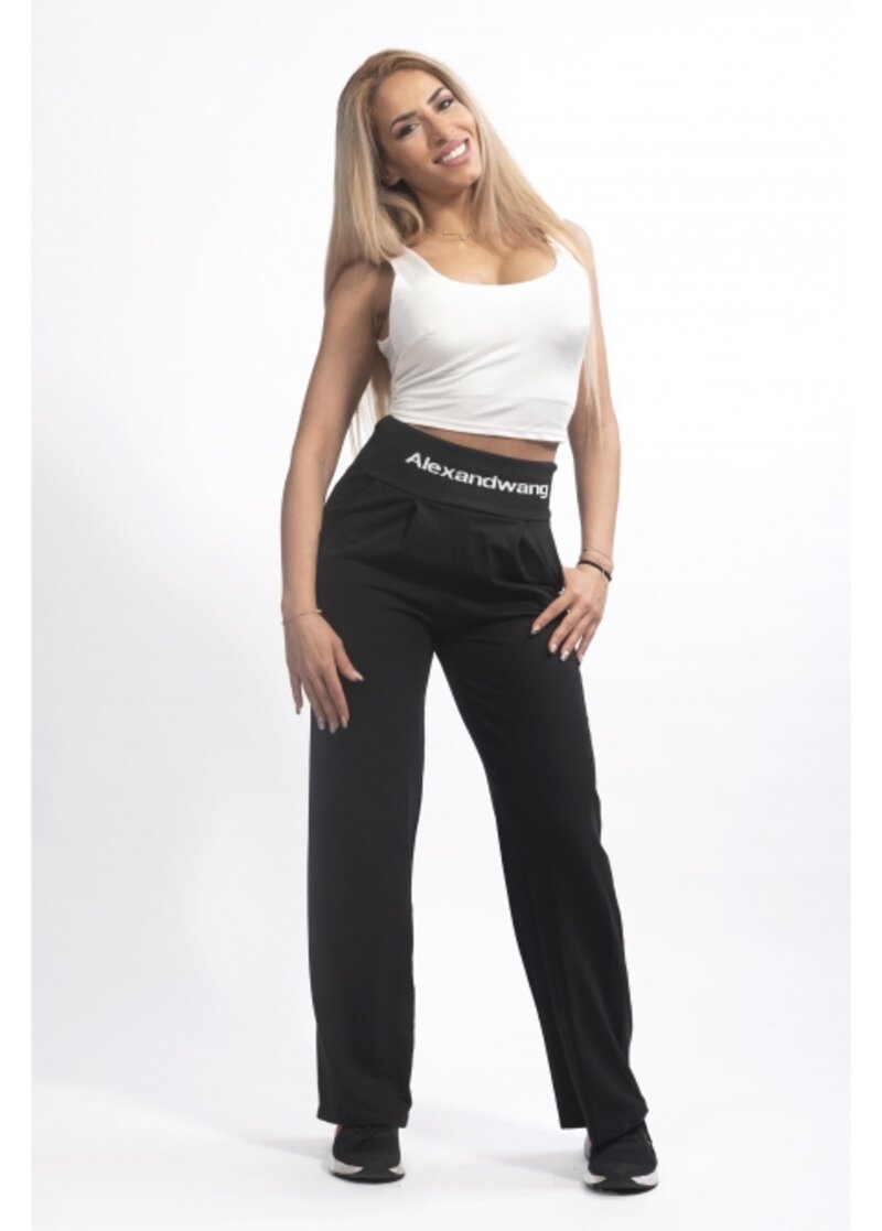 SPORT COTTON TROUSERS WITH RUBBER IN THE MIDDLE
