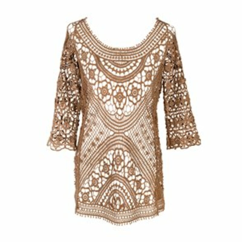 LACE T-SHIRT WITH MEDIUM SLEEVE