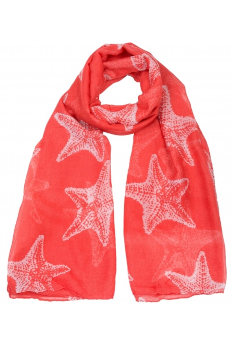 Starfish print scarf