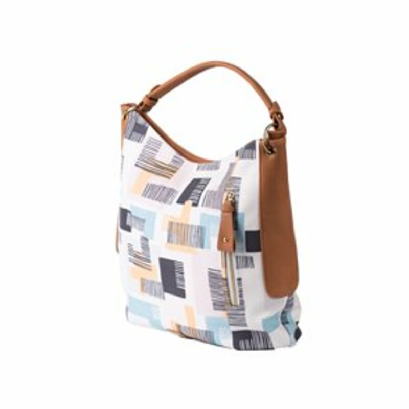 HUNTER SHOPPER BAG WITH DESIGN AND CLOSE WITH ZIPPER