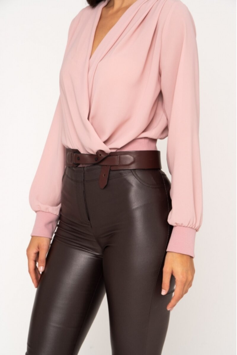 LEATHER TROUSERS BELL STYLE