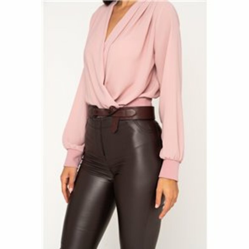LEATHER TROUSERS BELL STYLE