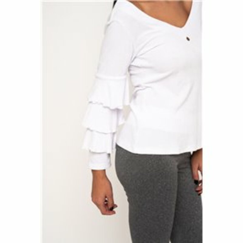 BLOUSE WITH WHITE CORD ON THE BACK