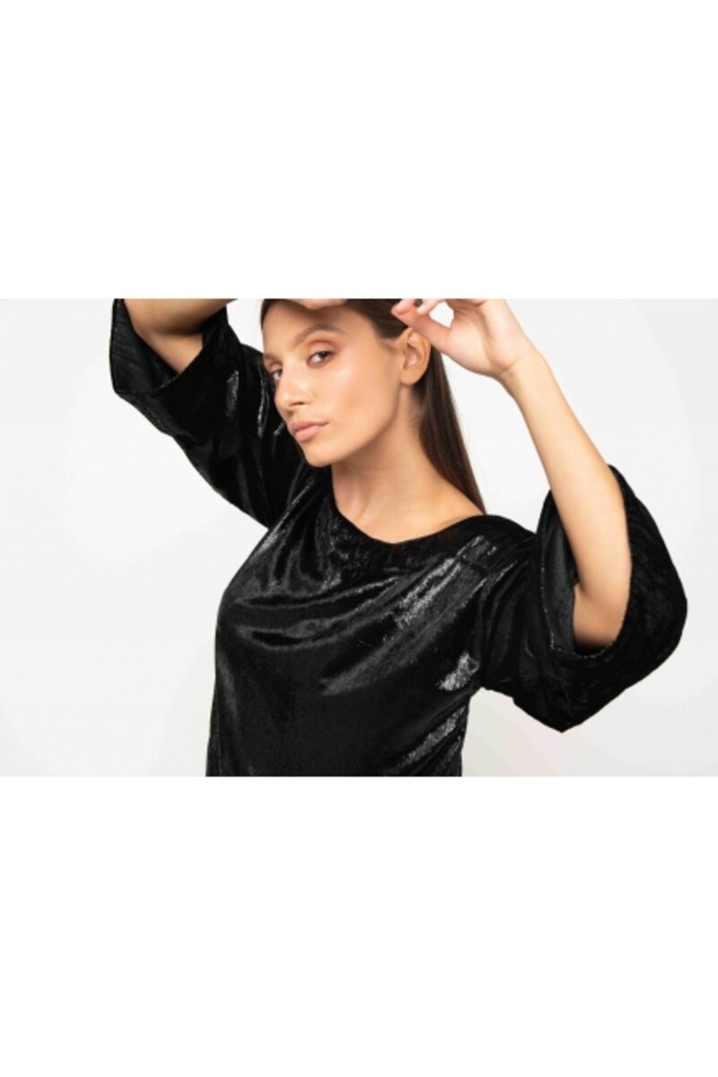 BLOUSE WITH GLITTER AND LONG SLEEVE