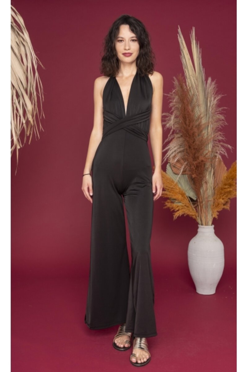 Jumpsuit with back opening