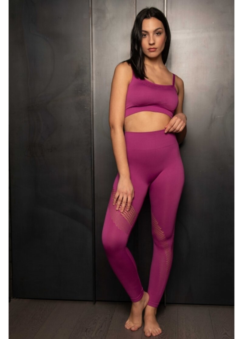 SPORT SET OF TIGHTS AND TOP WITH DESIGN