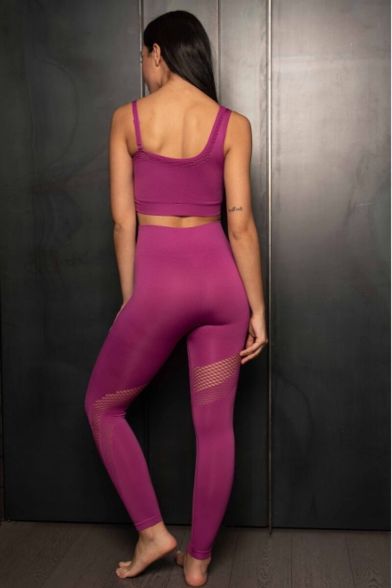 SPORT SET OF TIGHTS AND TOP WITH DESIGN