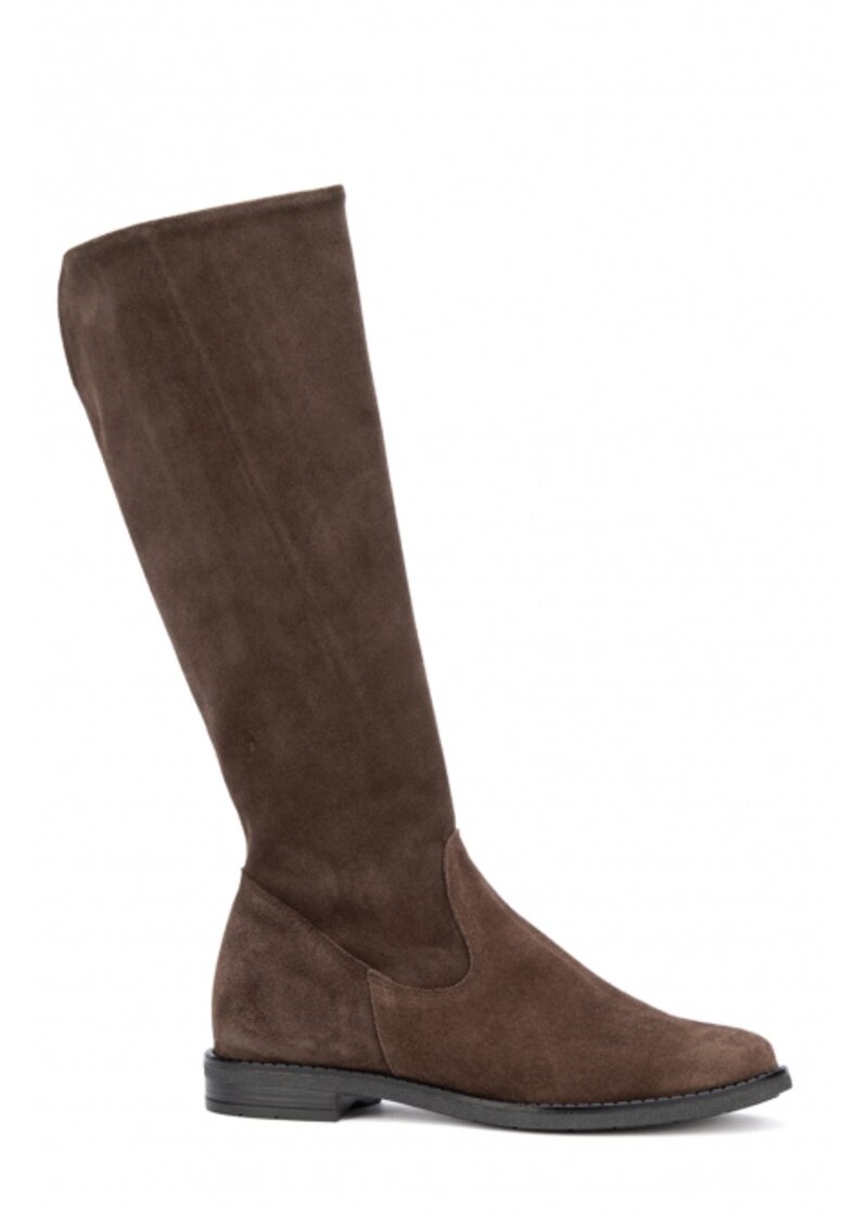 BOOTS FLAT MADE OF SUEDE LEATHER WITH ZIPPER