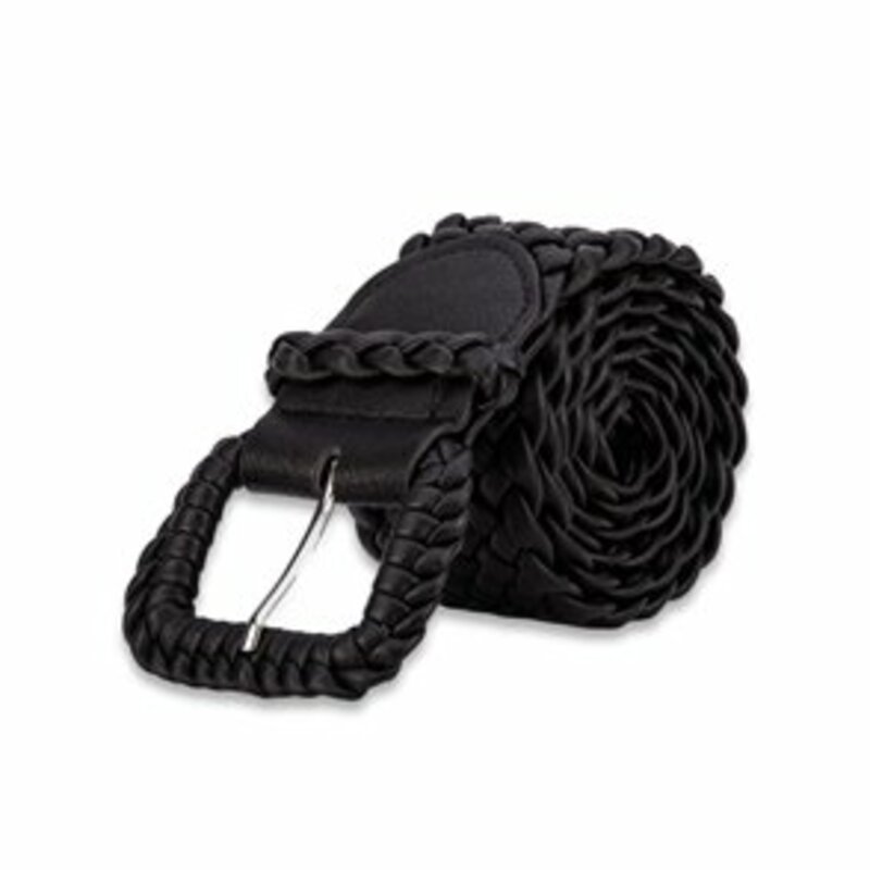 BELT WITH SQUARE BUCKLE AND BRAID