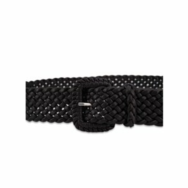 BELT WITH SQUARE BUCKLE AND BRAID