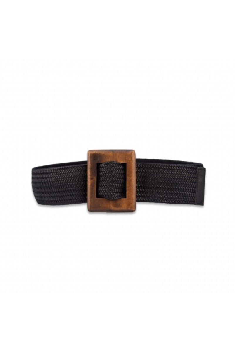 ELASTIC BELT WITH SQUARE BUCKLE